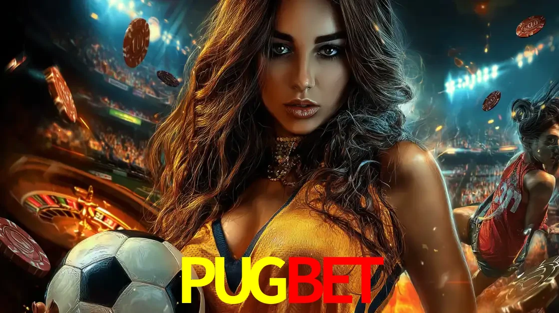 Mulher segurando uma bola de futebol em uma montagem que mistura a paixão esportiva com a emoção da roleta de cassino, tudo disponível na plataforma PUGBET.